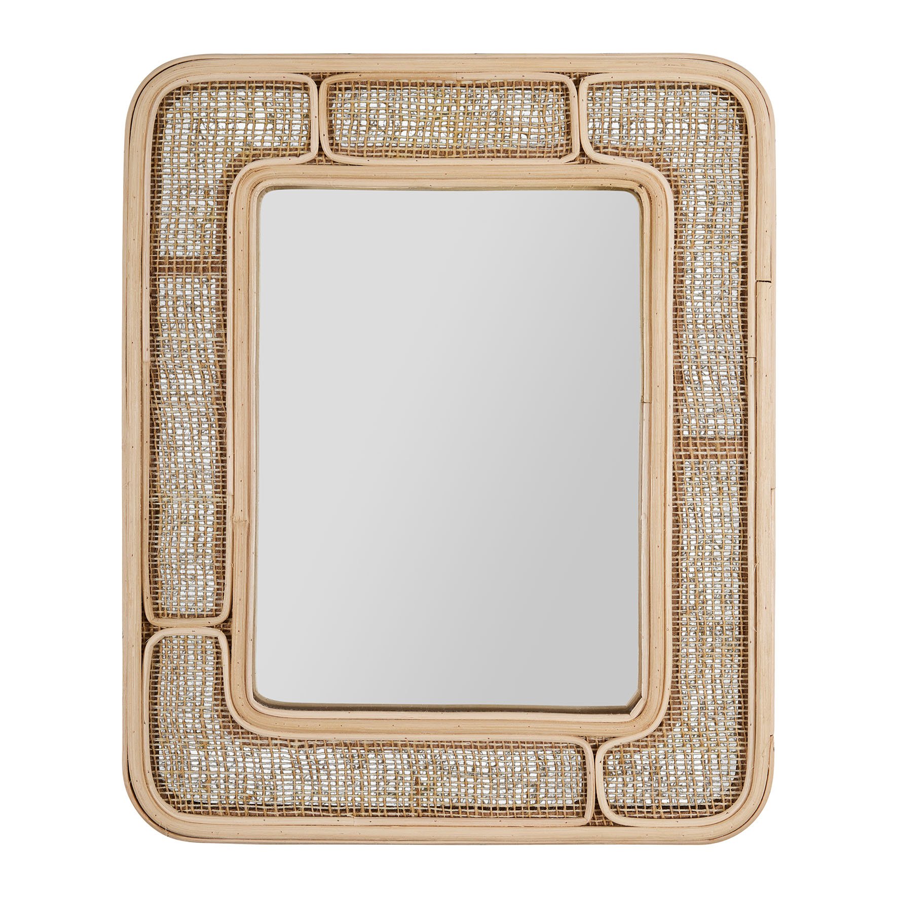 Specchio da parete rettangolare (H39 cm) Dalila Beige