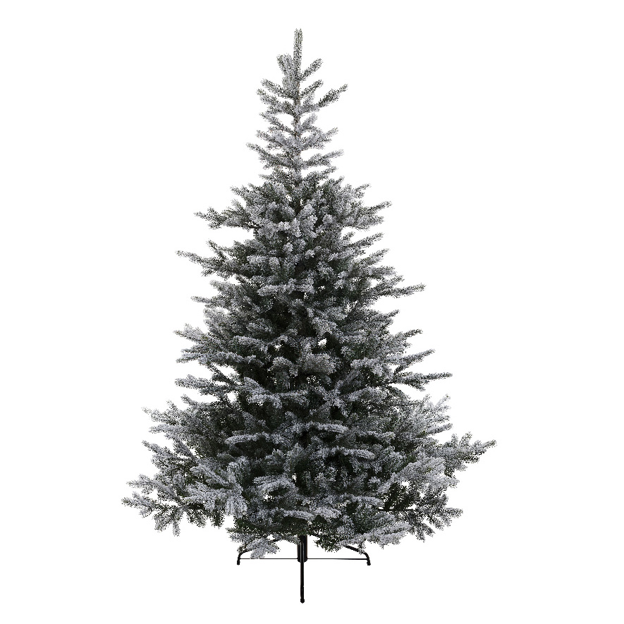 Albero di Natale artificiale Glorious Alt. 240 cm Verde innevato 1