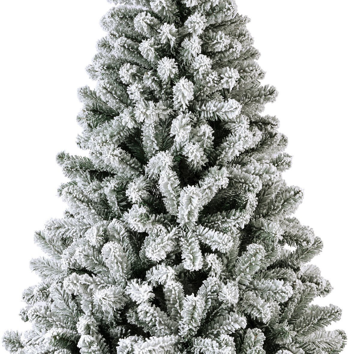 Albero di Natale artificiale King Alt. 150 cm Verde innevato 3