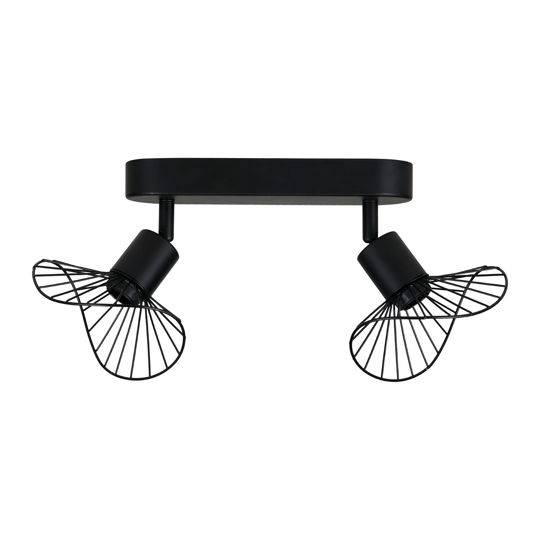 Set di 2 paralumi da soffitto Capeline Nero 1