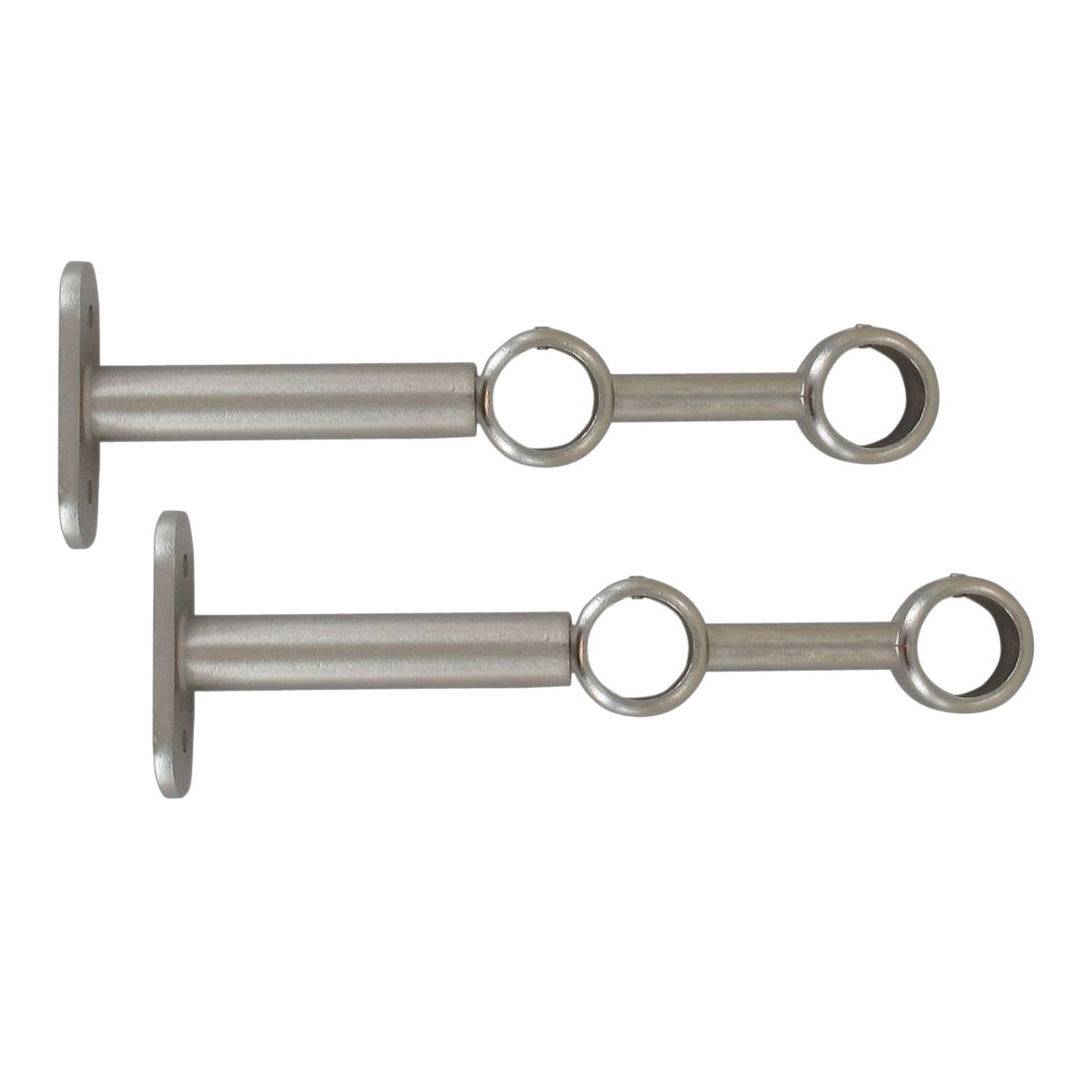 Set di 2 supporti doppi regolabili (L150 - L195 / Ø20 mm) Argento 1