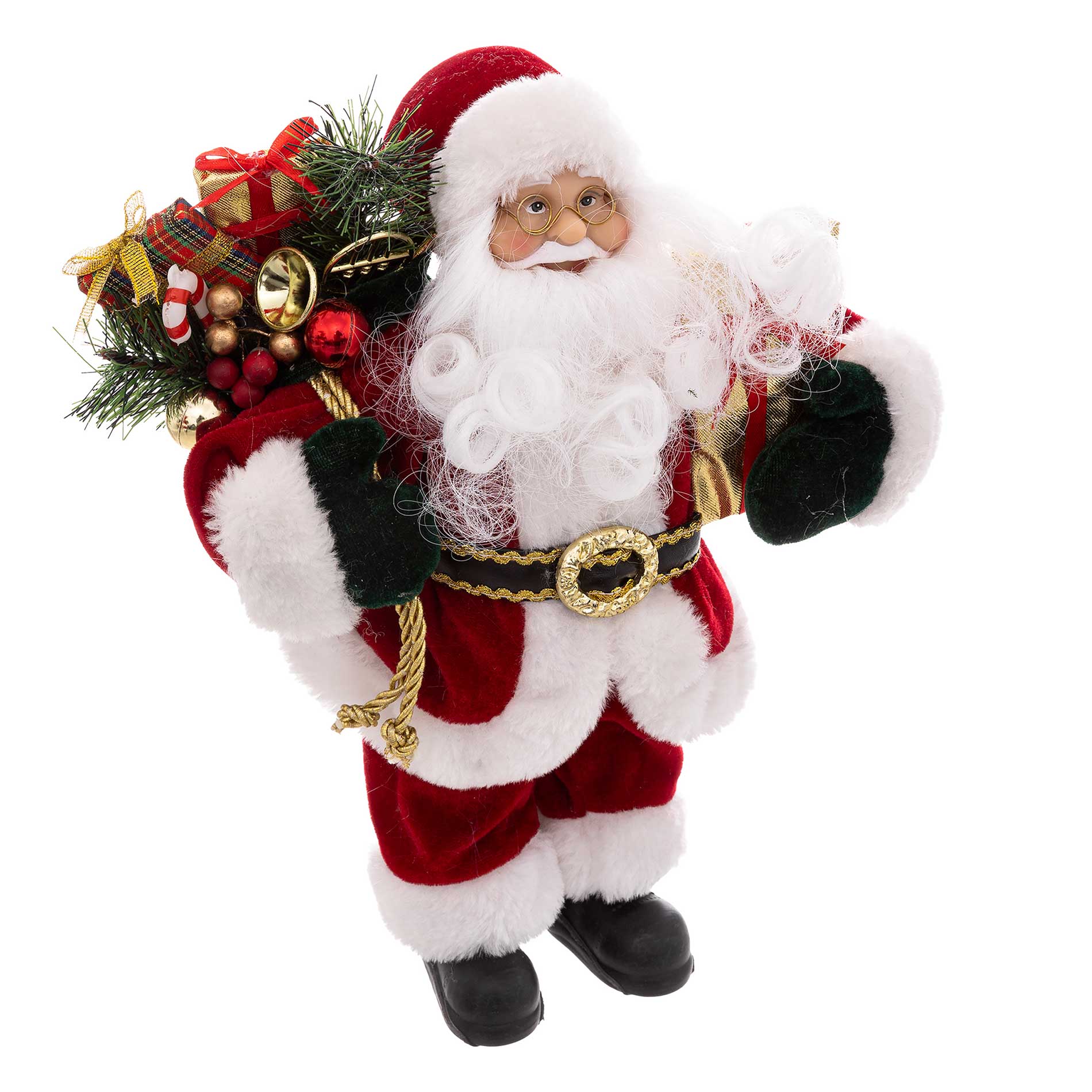 Babbo Natale Velours Alt. 30 cm 1