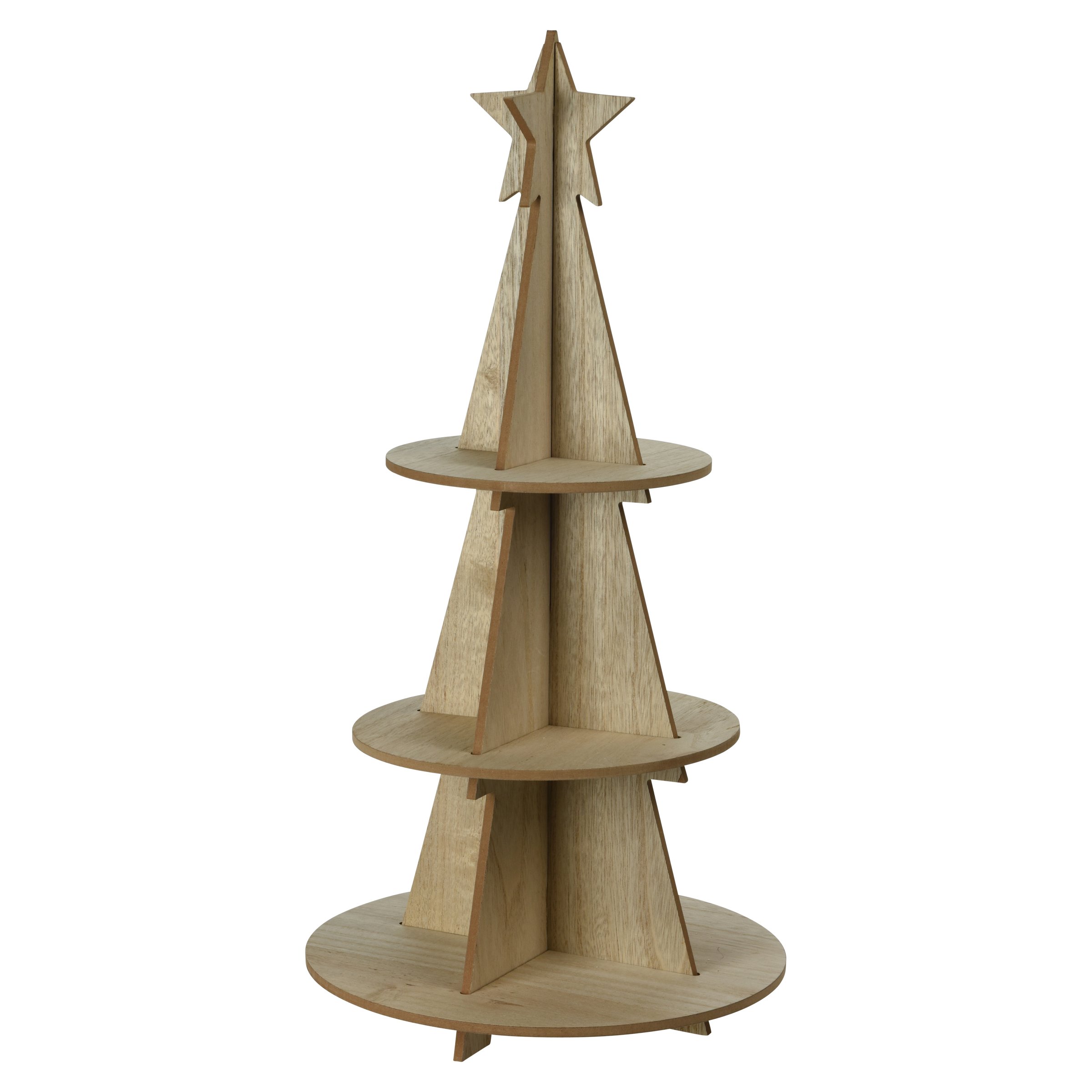 Albero di Natale di legno Tornela H60 cm 1