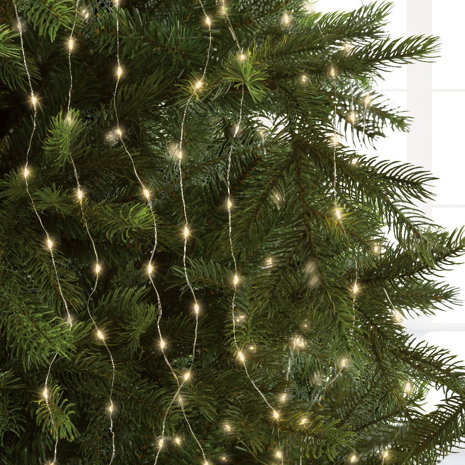 Tenda per albero Alt.2,10 m Bianco caldo 672 LED 2