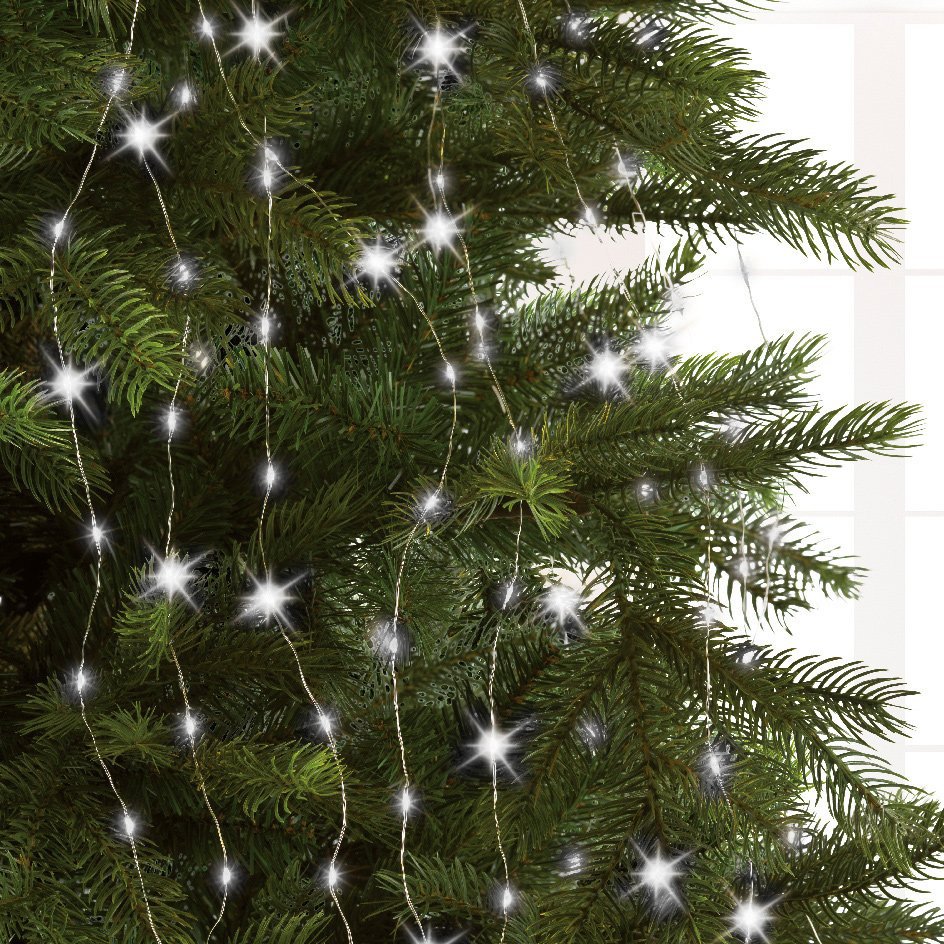 Tenda per albero Alt.2,10 m Bianco freddo 672 LED 2