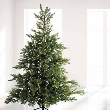 Tenda per albero Alt.2,10 m Bianco freddo 672 LED 5