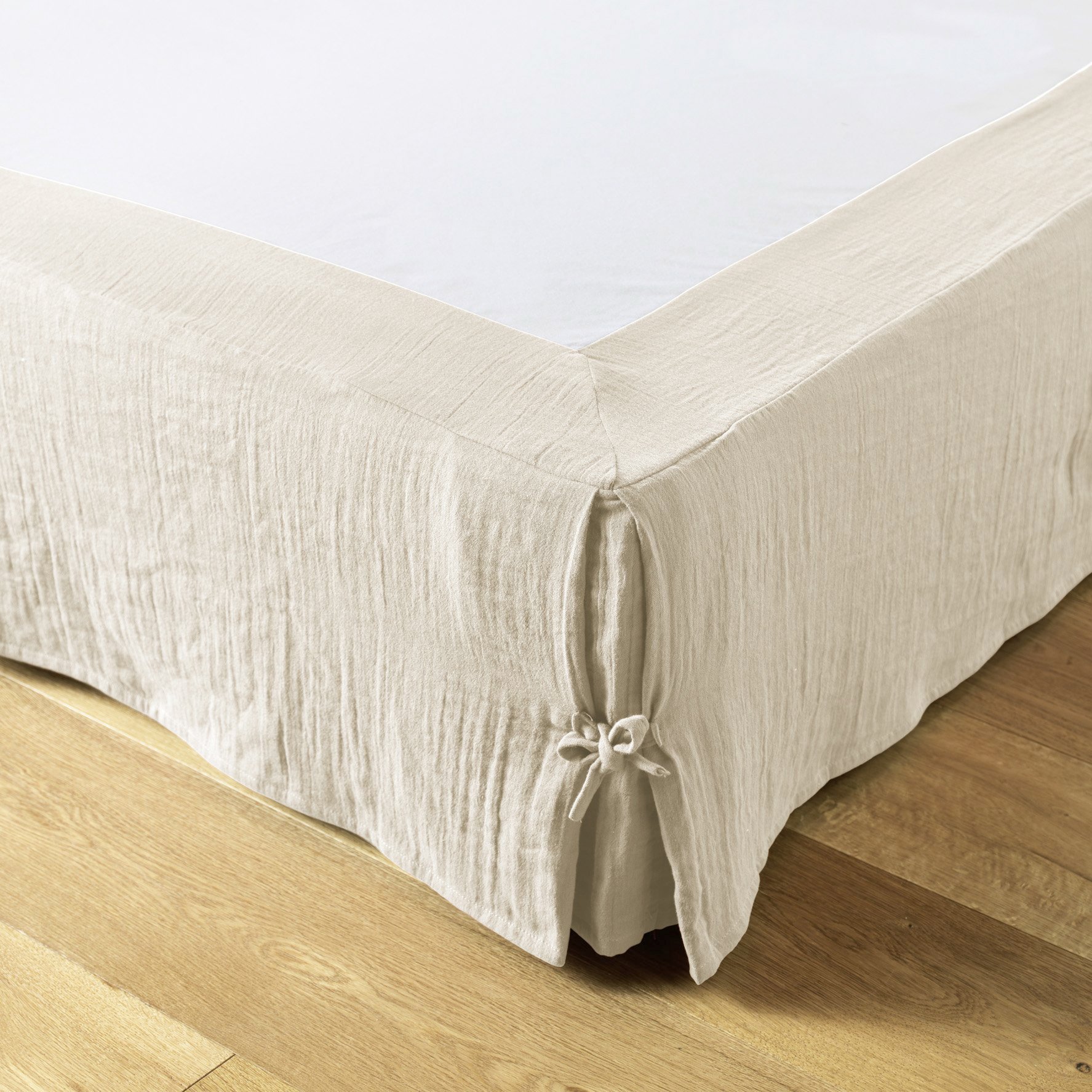 Mantovana garza di cotone (90 x 190 cm) Gaïa Beige pampa 1