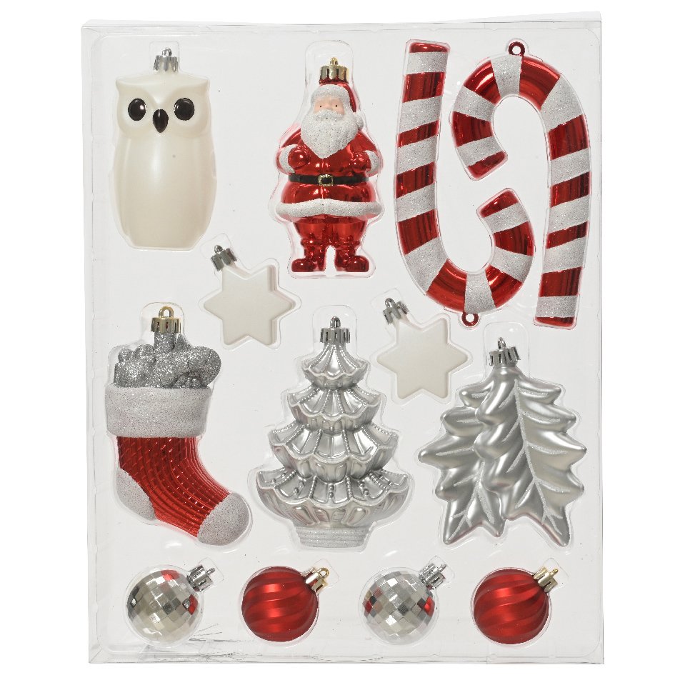 Kit di decorazioni di Natale Manaé Rosso 1