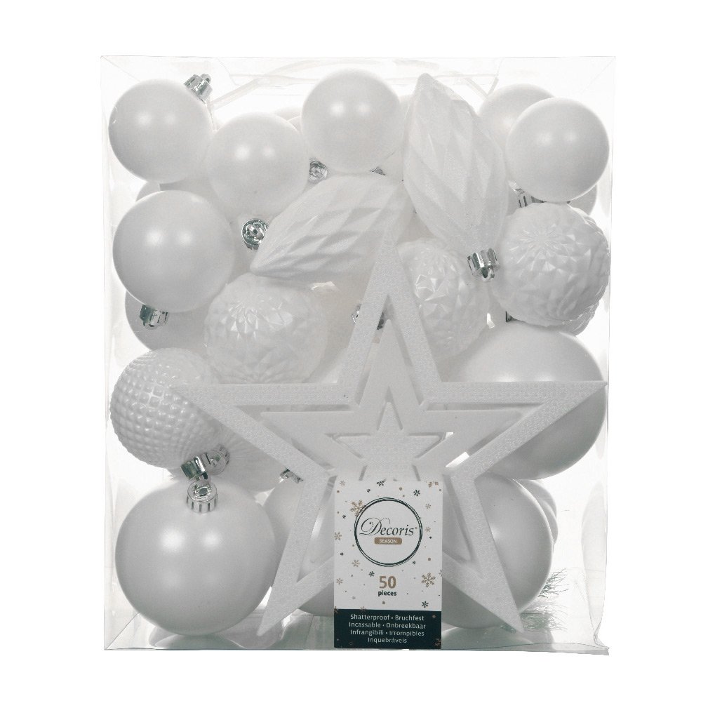 Kit di decorazioni di Natale Mély Bianco 1