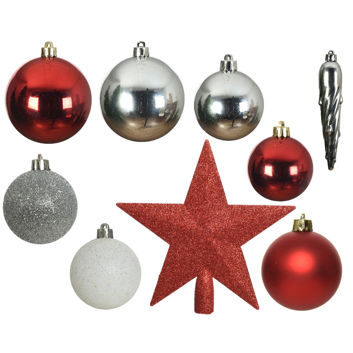 Kit di decorazioni di Natale Novae mix Bianco / Rosso