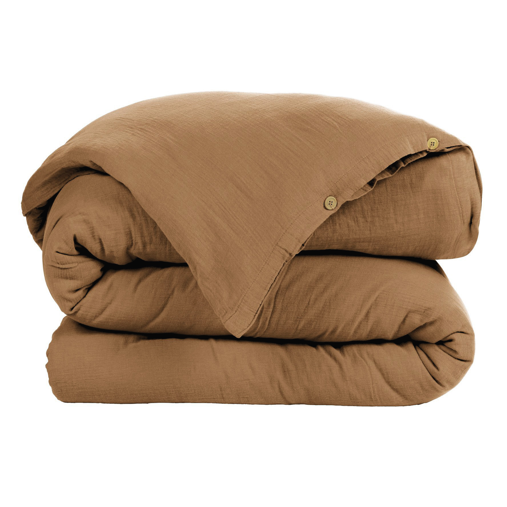 Copripiumino garza di cotone (140 cm) Gaïa Camel 3