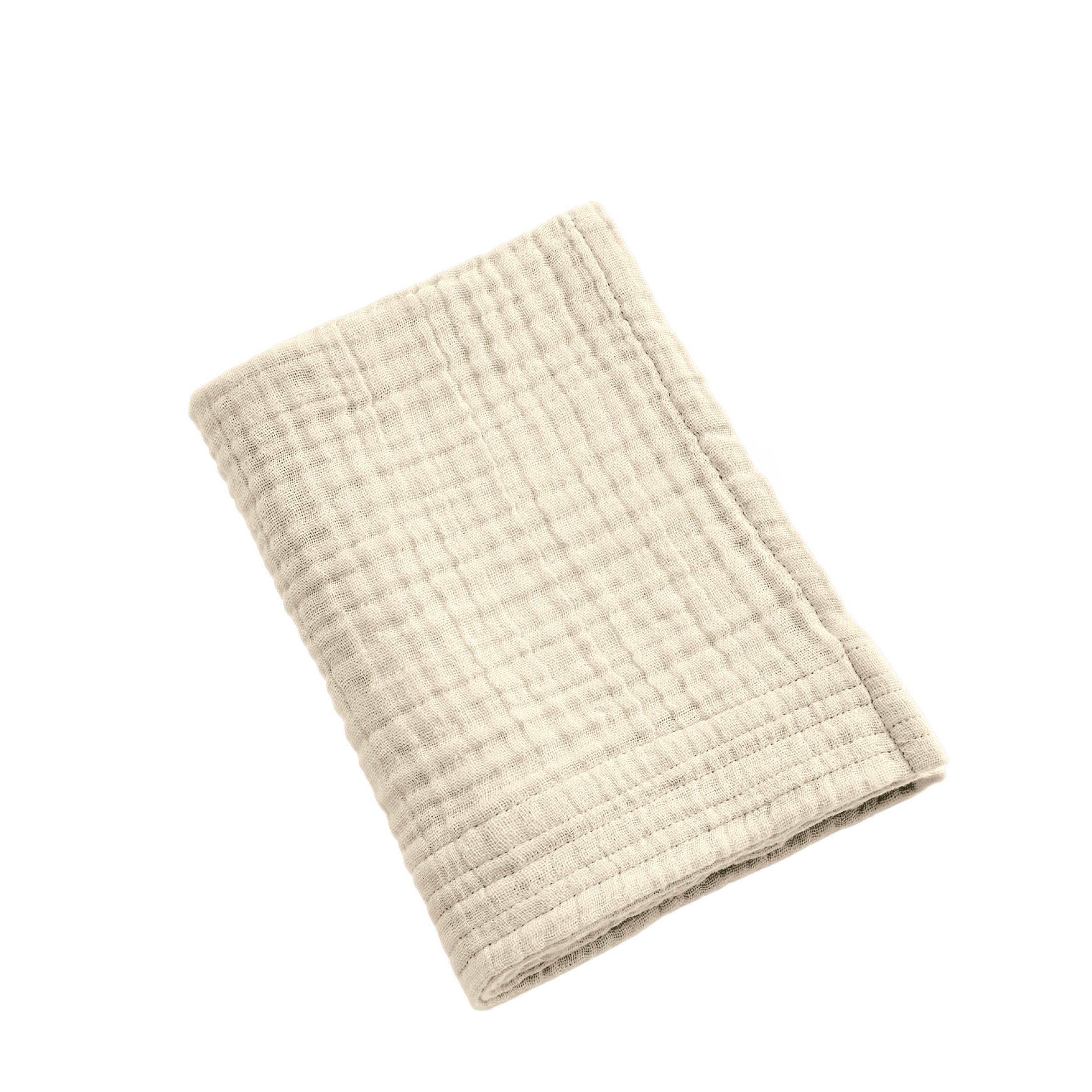 Asciugamano da bagno in garza di cotone (30 x 50 cm) Gaia Beige pampa