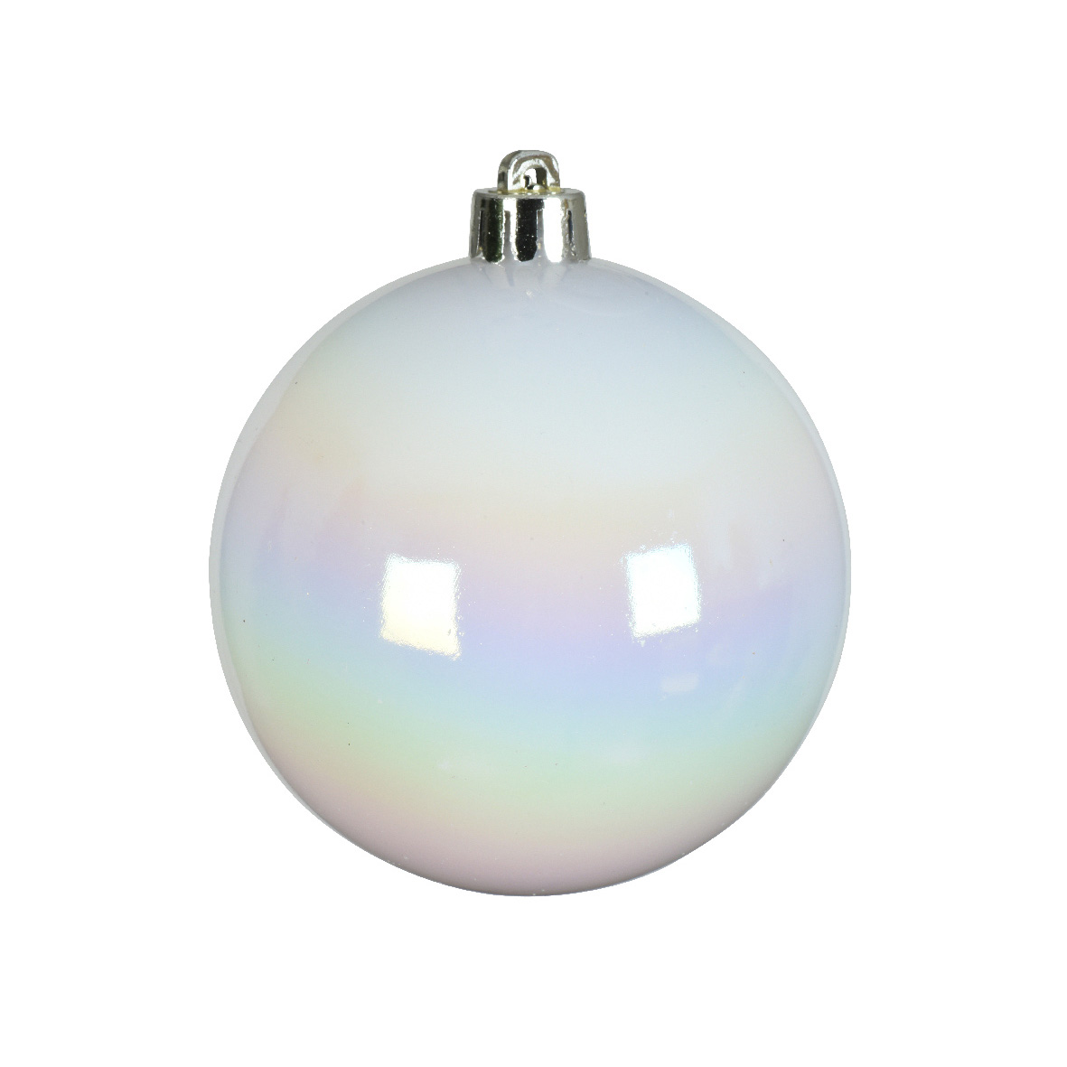 Confezione di 4 palline di Natale (D100 mm) Alpine Bianco perlato