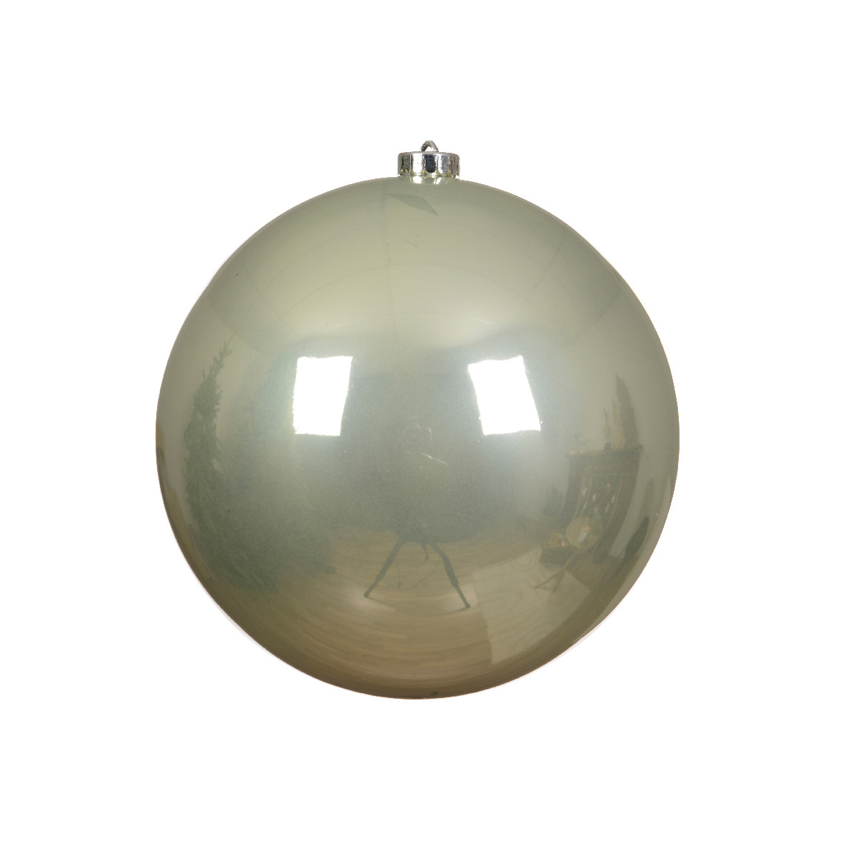 Sfera di Natale (D140 mm) Alpine Menta bianca