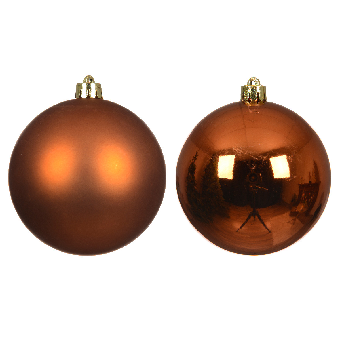 Set di 4 palline di Natale (D100 mm) Alpine Zucca