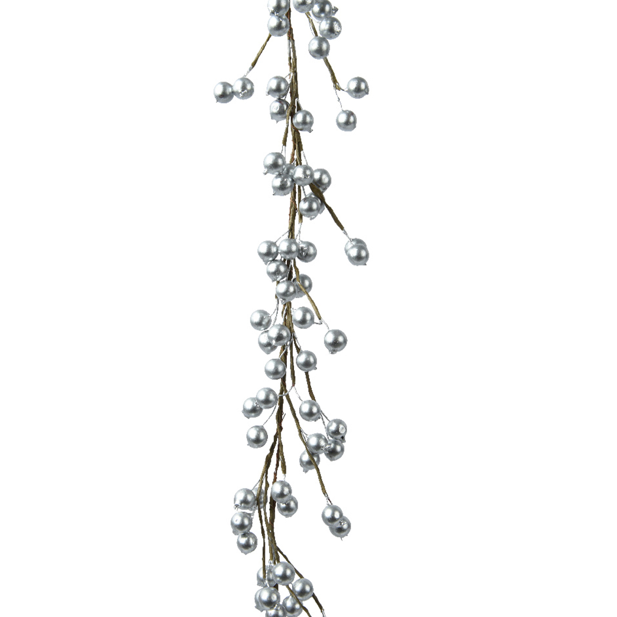 Ghirlanda di bacche (130 cm) Natale natura Argento