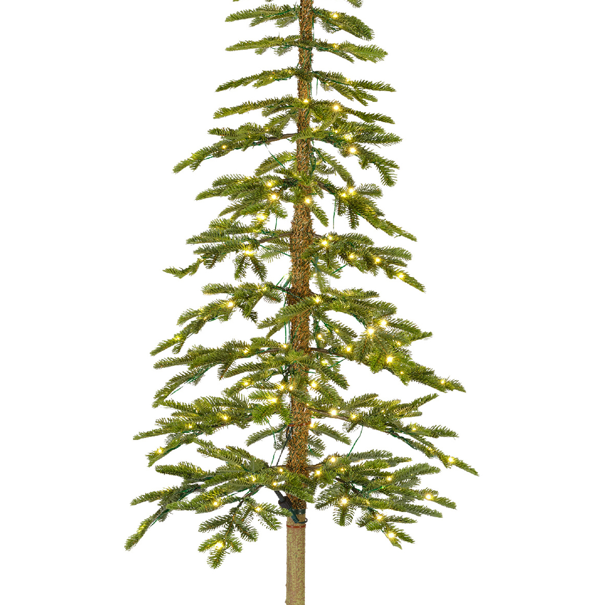 Albero di Natale artificiale luminoso esterno 250 LED H240 cm Sierra Verde abete