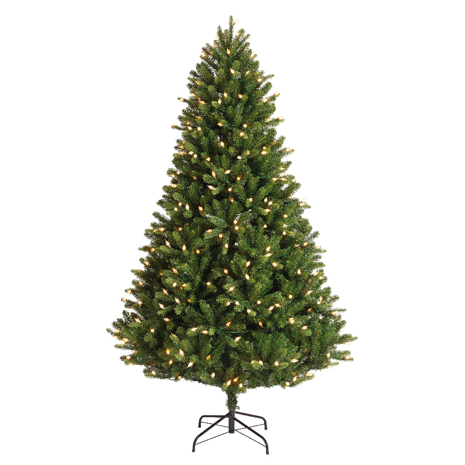 Albero di Natale artificiale luminoso 320 LED H180 cm Barrow Verde abete