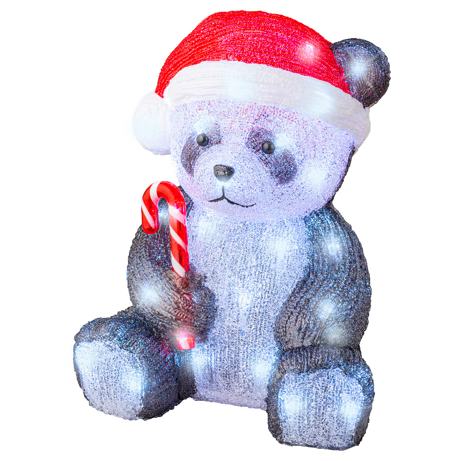 Panda luminoso 50 LED (H36 cm) Charlie Bianco freddo