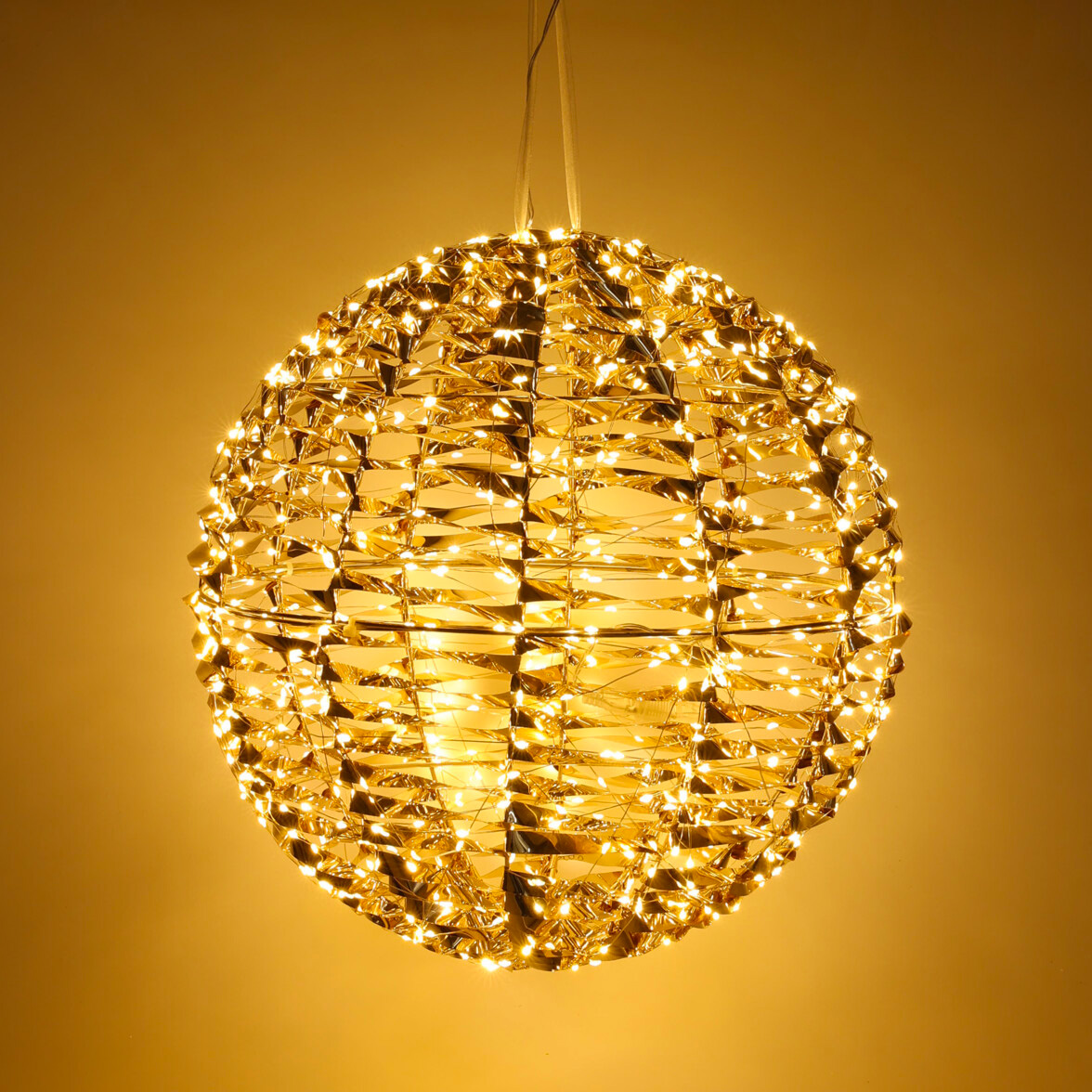 Pallone luminoso 720 LED (D40 cm) Christmas Oro e bianco caldo