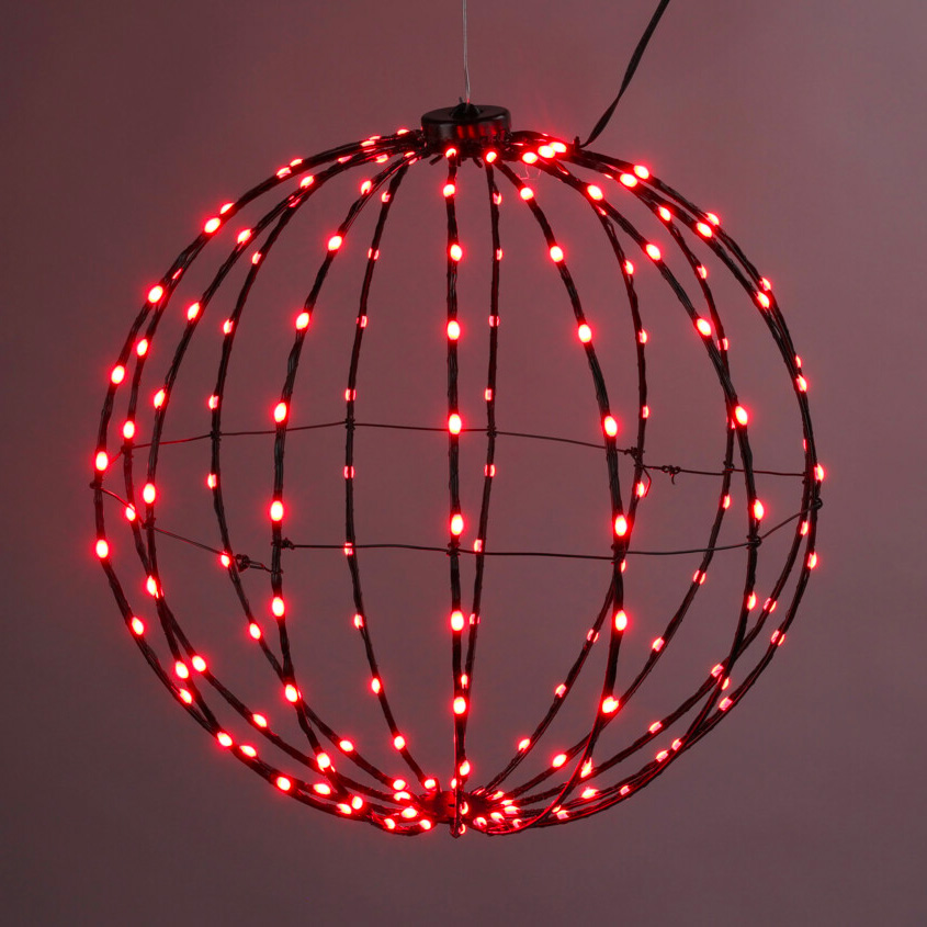 Palloncino Luminoso Digitale 168 LED (D40 cm) Pieghevole Multicolore