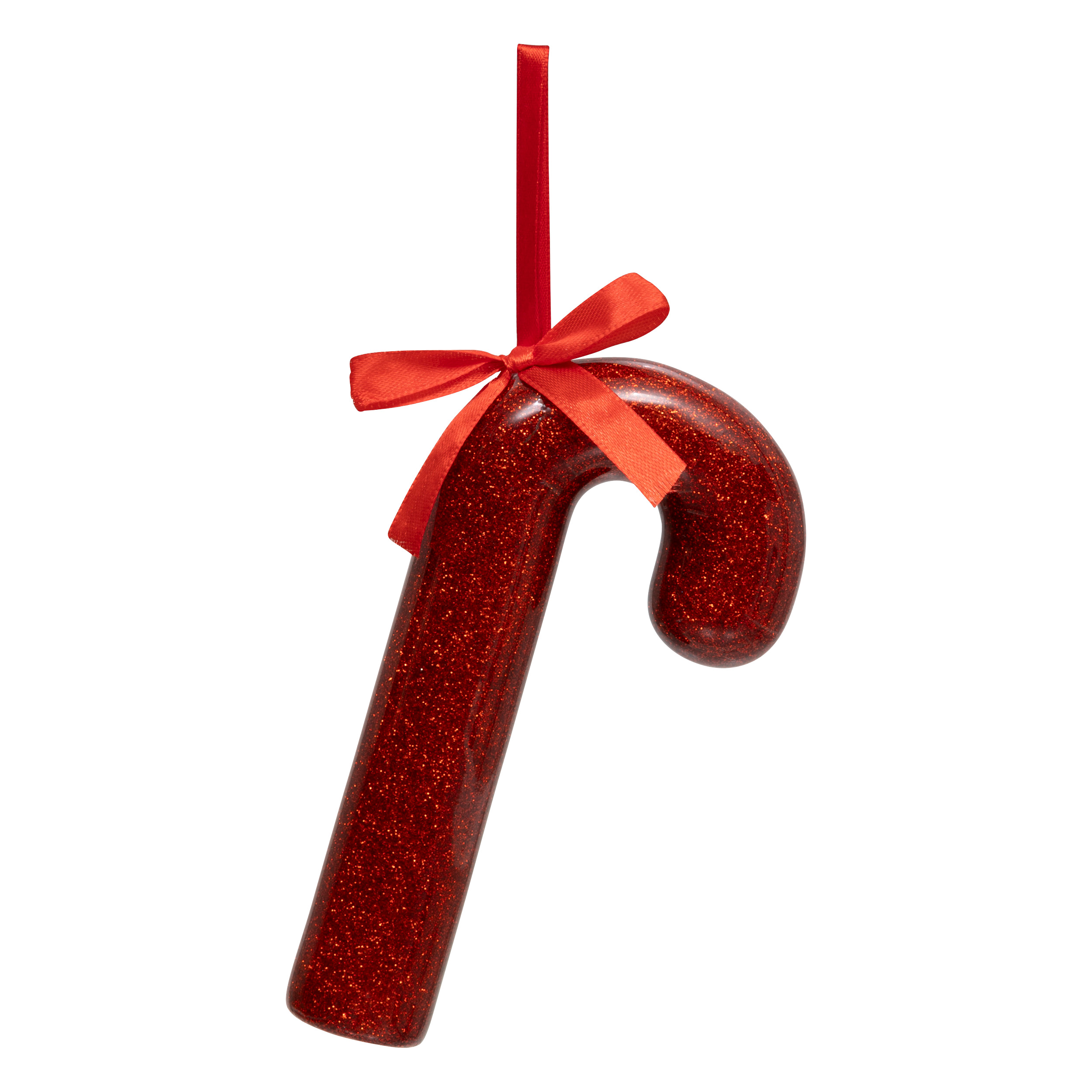 Bastone di Canna di zucchero da appendere (H15 cm) Christmas chic Rosso