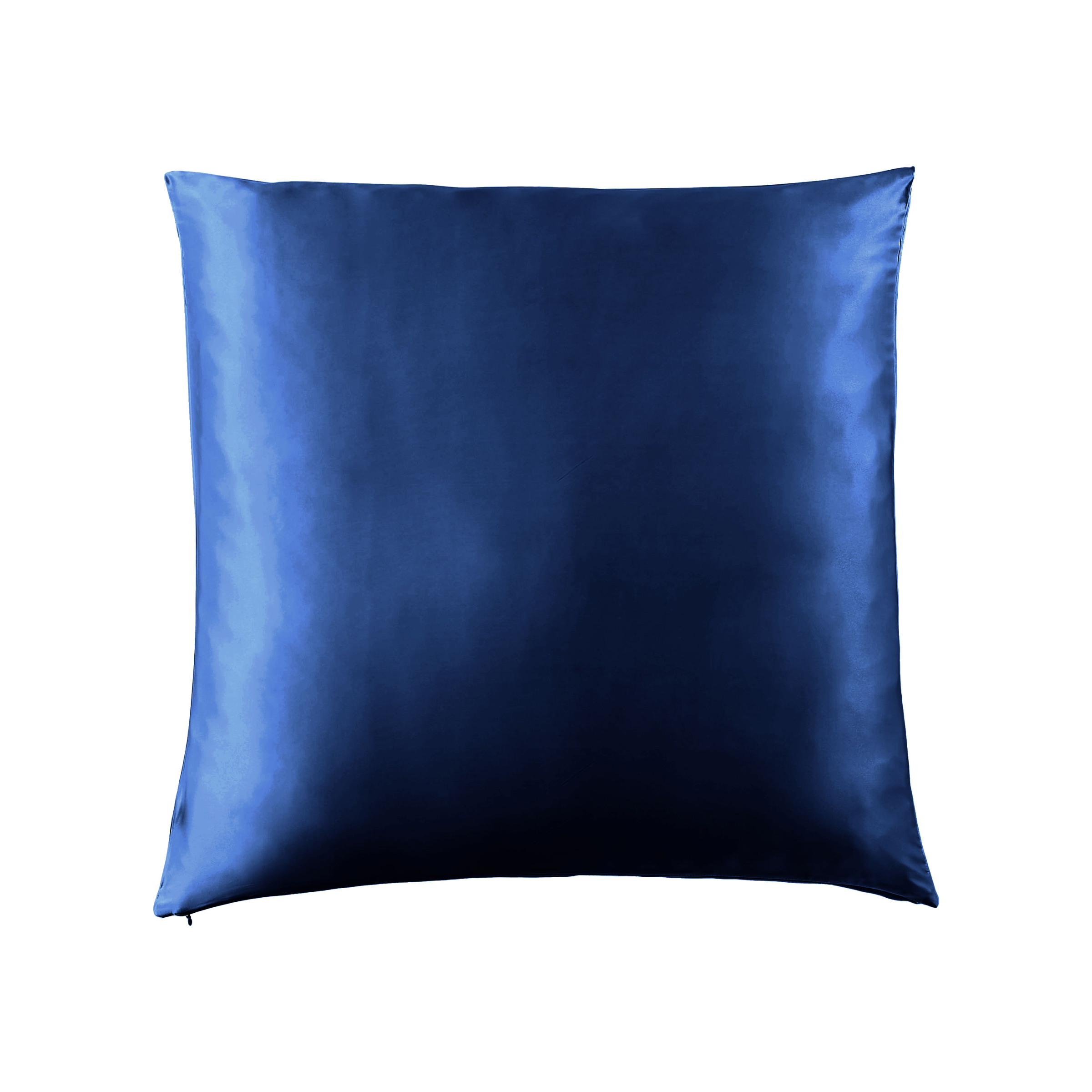 Federa per cuscino quadrata in seta di gelso (63 x 63 cm) Mizuki Blu marino