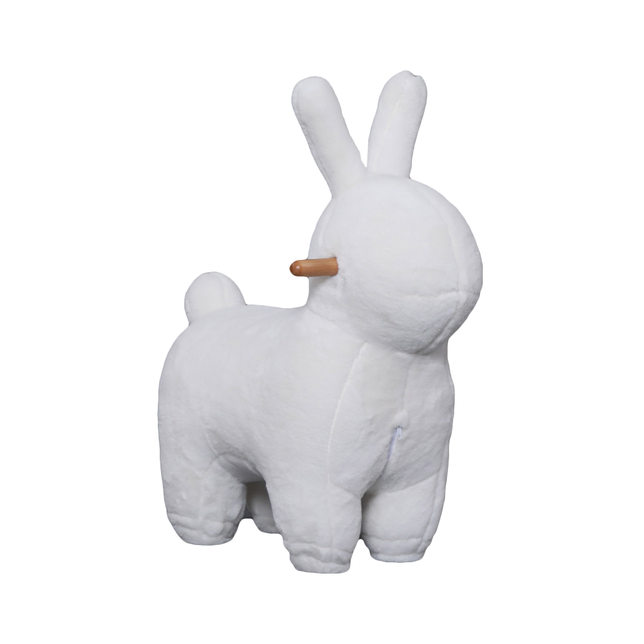 Sedia bambini flanella (Alt 63 cm) Coniglio Bianco