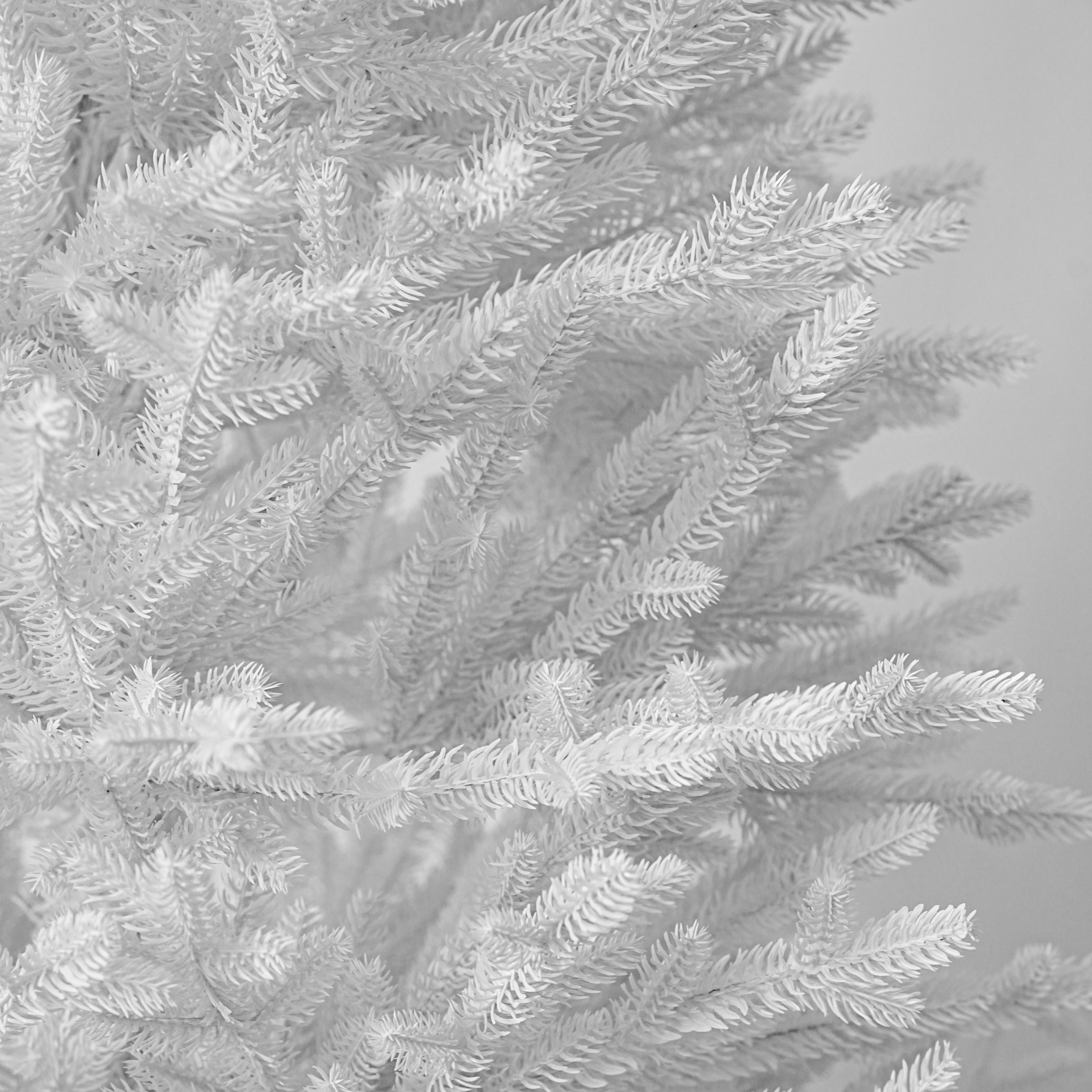 Albero di Natale artificiale H240 cm Quebec Bianco