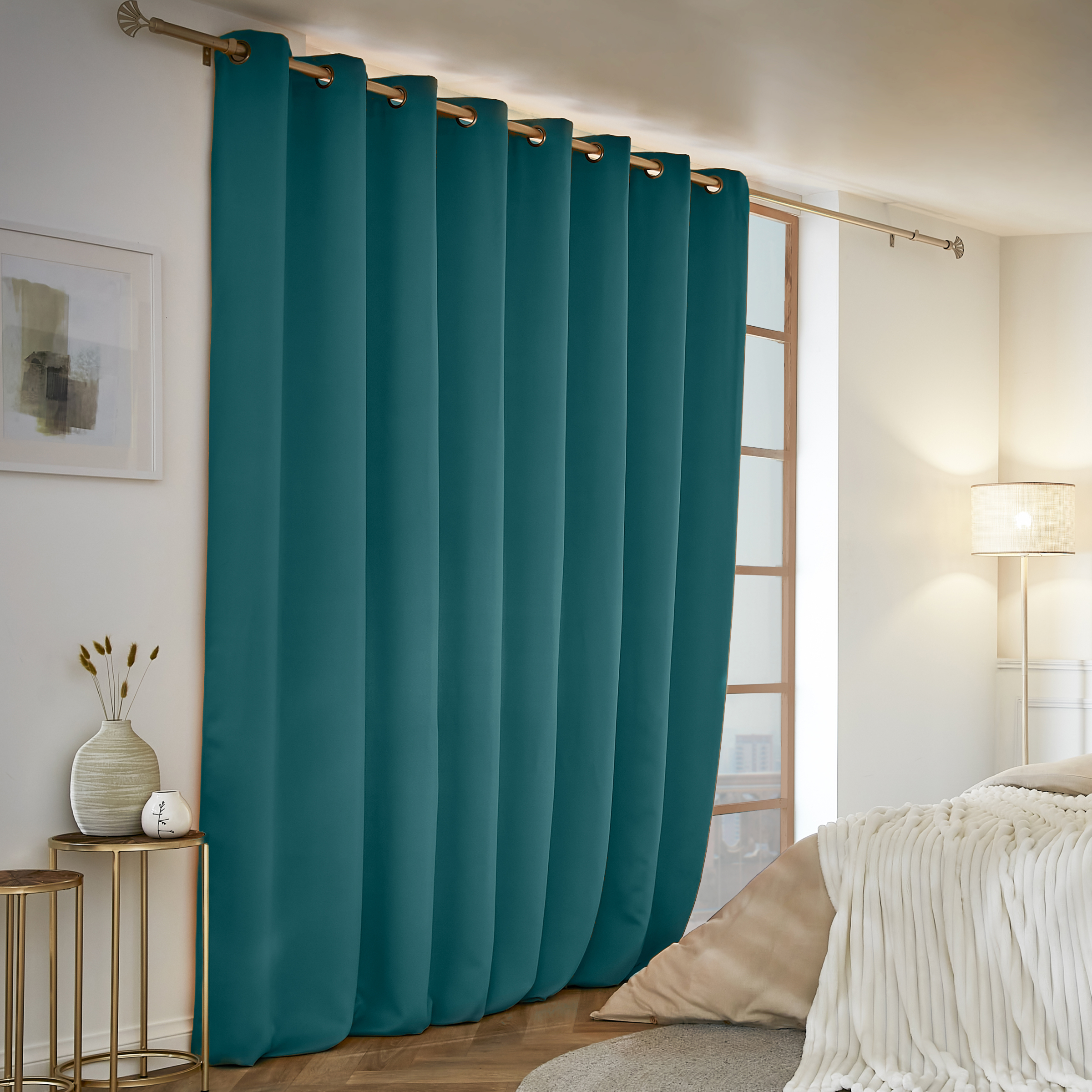 Tenda termica oscurante (280 x 260 cm) Calore Blu anatra