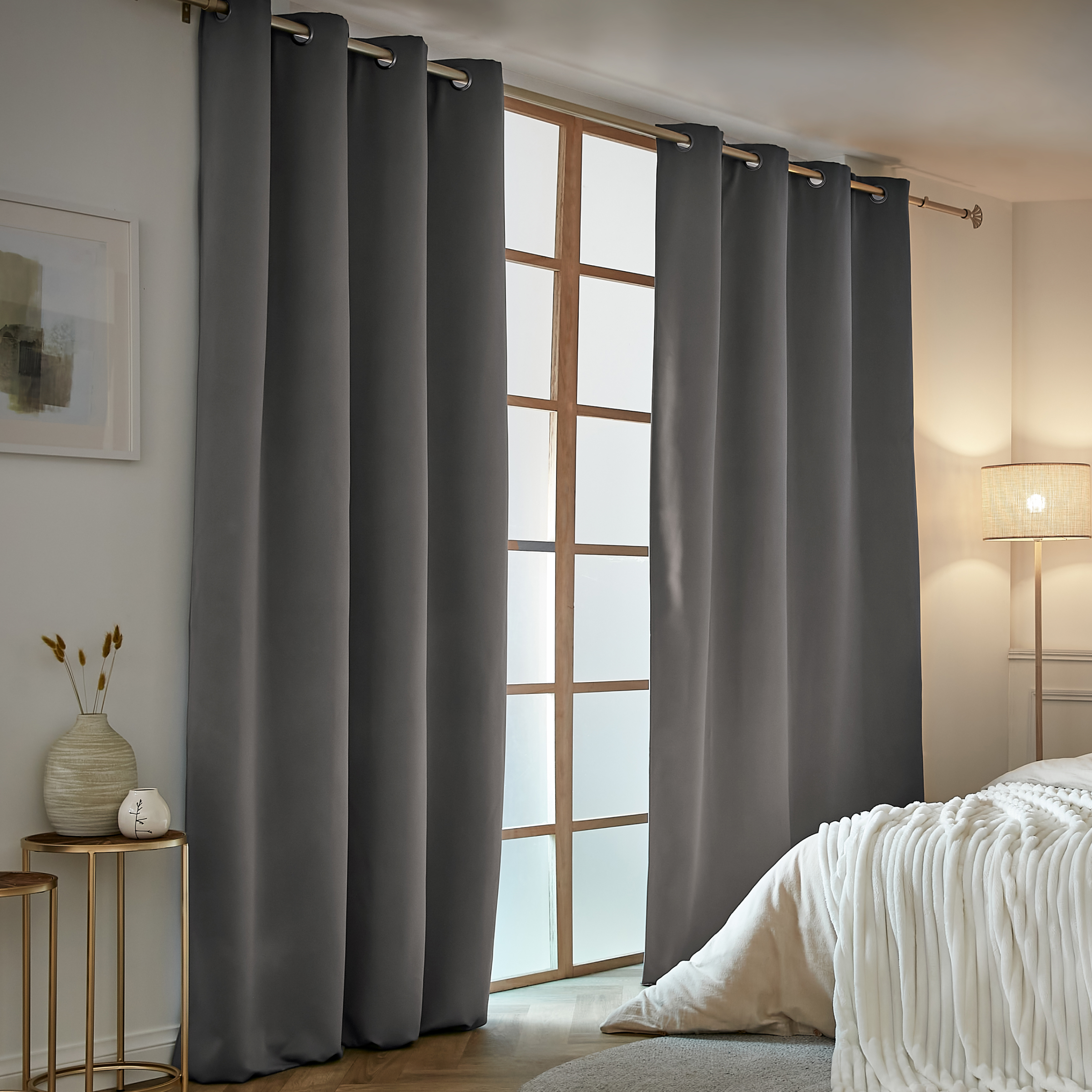 Tenda termica oscurante termica (140 x 240 cm) Calore Grigio antracite