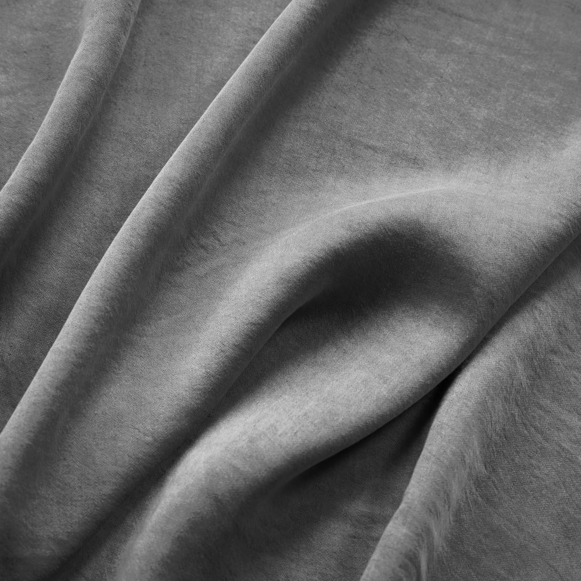 Copripiumino in lyocell Tencel™ lavato (200 x 200 cm) Olivia Granito Grigio