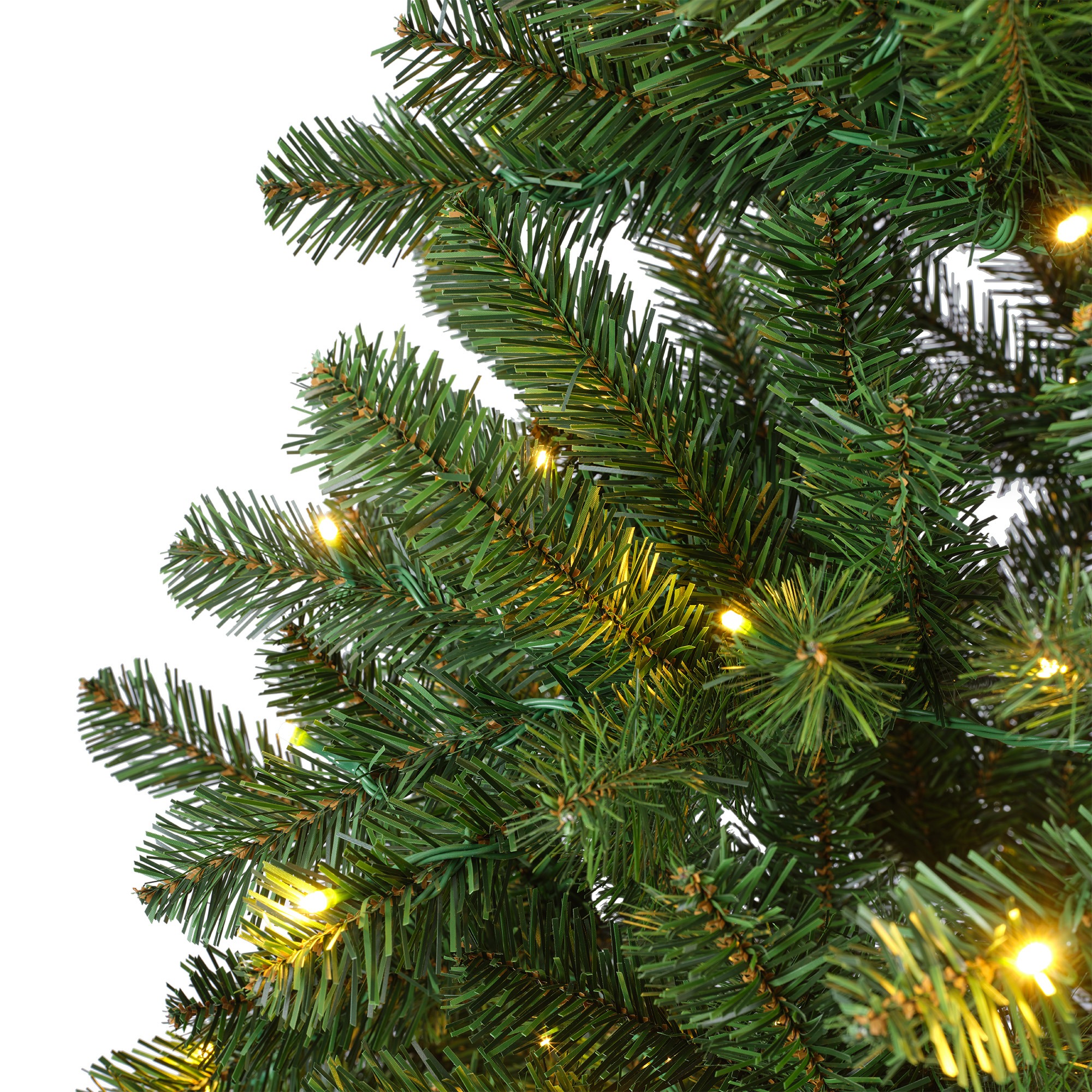 Albero di Natale artificiale luminoso 640 LED H300 cm King Verde abete