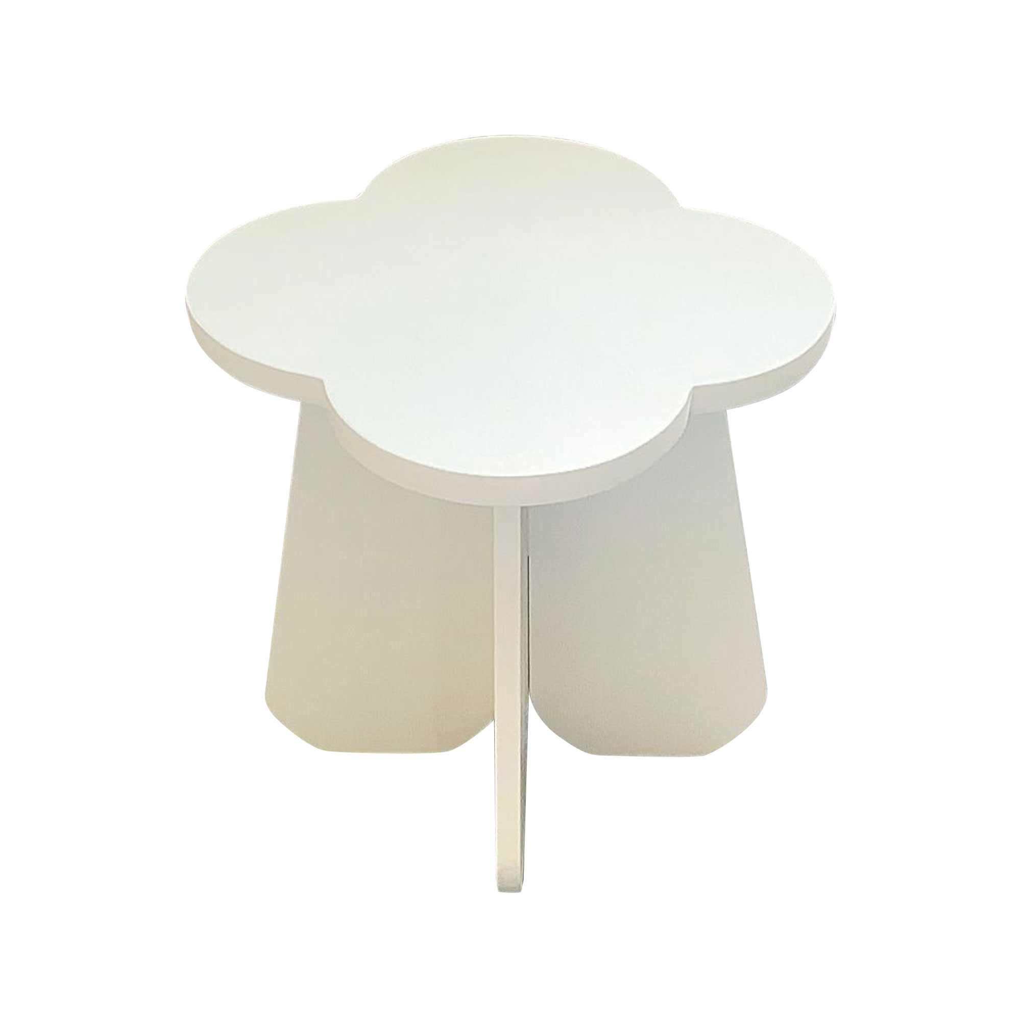 Sgabello bambini legno (Alt 29 cm) Nuvola Bianco