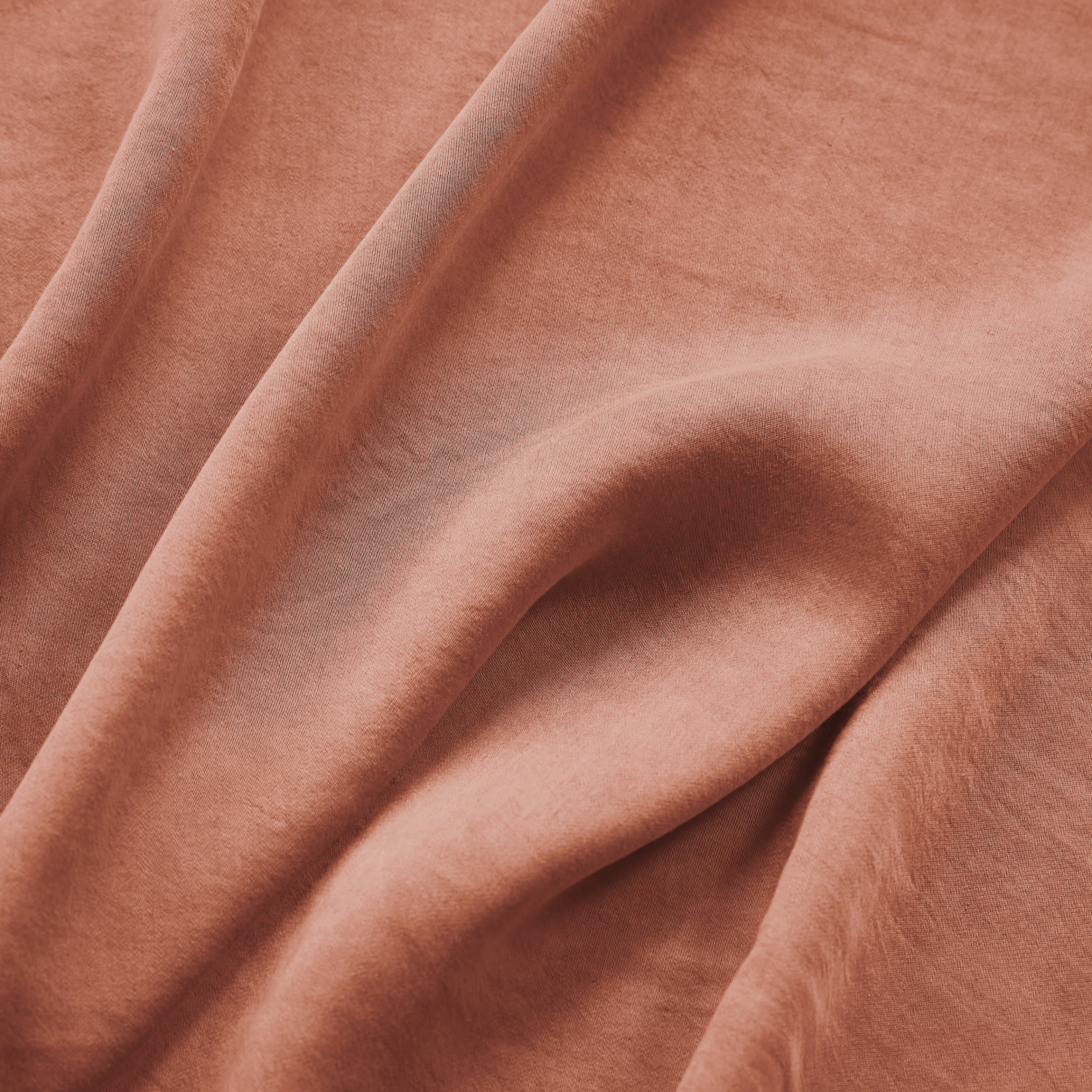 Copripiumino in lyocell Tencel™ lavato (140 x 200 cm) Olivia Terracotta